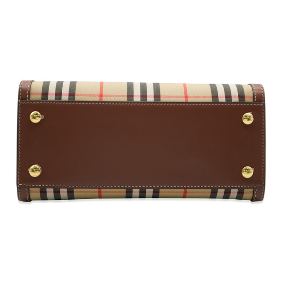 BURBERRY Vintage Check Mini Two Handle Title Bag - Picture 7 of 8